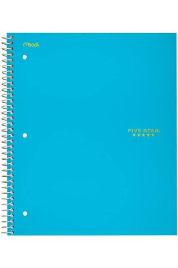 Picture of College Ruled Spiral 1 Subject Notebook 1 Pc