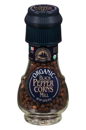 Picture of D&A Organic Black Peppercorns Mill 1.59 Oz