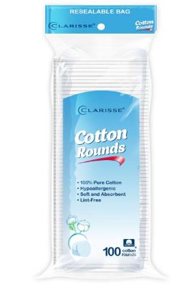 Picture of Clarisse Cotton Rounds 100 Ct