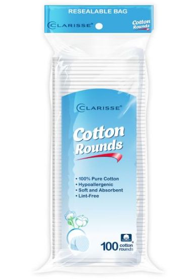 Picture of Clarisse Cotton Rounds 100 Ct