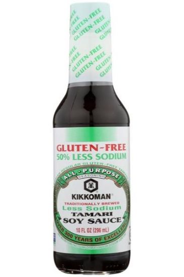 Picture of Kikkoman Less Sodium Tamari Soy Sauce 10 Oz