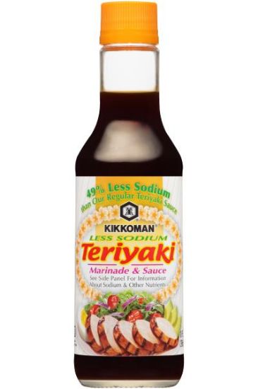 Picture of Kikkoman Less Sodium Teriyaki 10 Oz