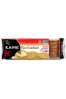 Picture of Ka Me Rice Crackers Black Sesame And Soy Sauce 3.5 Oz
