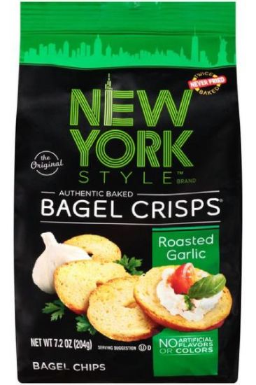Picture of New York Style Roasted Garlic Bagel Crisps 7.20 Oz