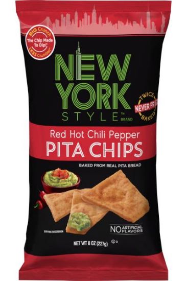 Picture of New York Style Red Hot Chili Pepper Pita Chips 8 Oz