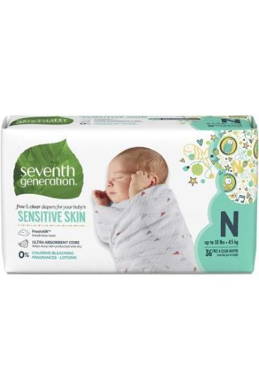 Picture of Seventh Generation New Born Baby Diaper 36 Pc