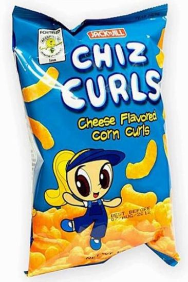 Picture of Jack N Jill Curl Corn Chiz Curls Cheese Flavor 55 Gm