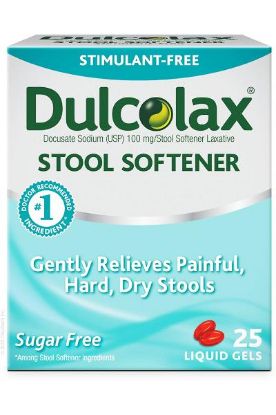 Picture of Dulcolax Stool Softener Gently Relieves Painful Hard Dry 25 Ct