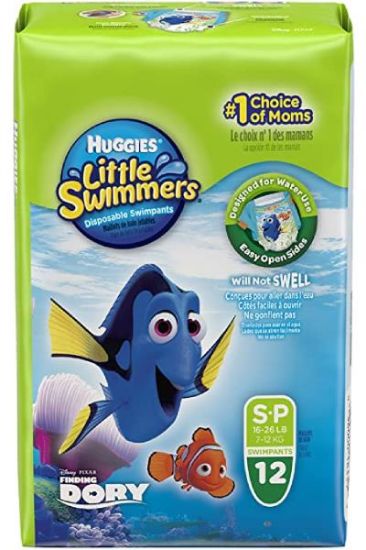 Picture of Huggies Little Swimmers Up To Size 3 Small (16-26 Lbs) 12 Pk