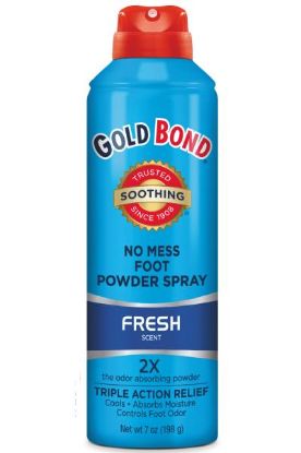 Picture of Gold Bond No Mess Foot Powder Spray Fresh Secnt 7 Oz