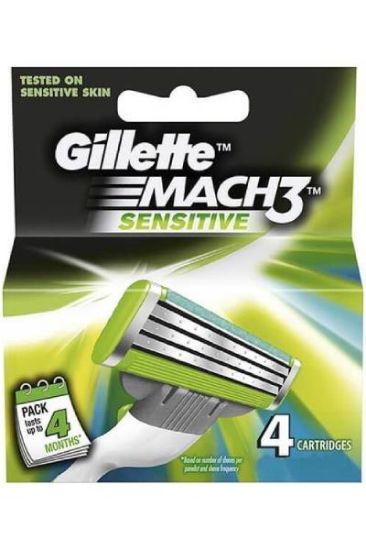 Picture of Gillete Mach 3 4 Cartridges 1 Pc