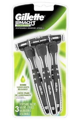 Picture of Gillete Mach 3 Disposable Rasoirs Jetables 3 Pk