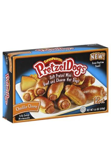 Picture of Superprizel Pretzeldogs Soft Beef Hot Dogs 9.60 Oz