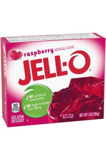 Picture of Kraft Jell- O Raspberry Flavor 3 Oz