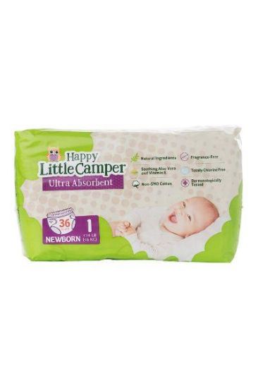 Picture of Happy Little Camper Ultra Absorbent Diapers 10 - 17 Kg 29 Count