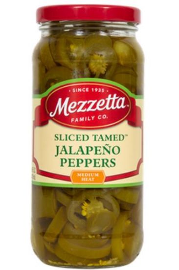 Picture of Mezzetta Sliced Tametd Jalapeno Peppers 16 Oz