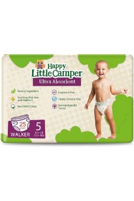 Picture of Happy Little Camper Ultra Absorbent Diapers 27+ Lb 25 Count