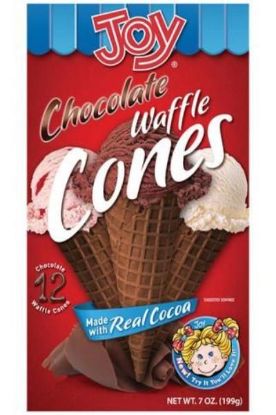 Picture of Joy Waffle Chocolate Cones 12 Oz
