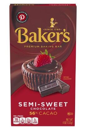 Picture of Baker/'s Semi-Sweet Chocolate  4 Oz