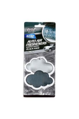 Picture of Elite Auto Air Fresheners Black Rain 3 Pk