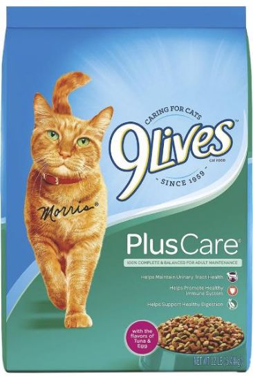 Picture of 9 Lives Plus Care With Tuna & Egg Cat Food 55.50 Oz