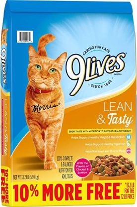 Picture of 9 Lives Lean & Tasty With Chicken & Salmon 55.05 Oz