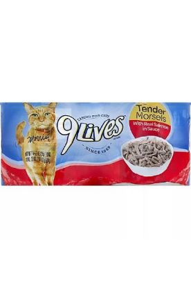 Picture of 9 Lives Tender Morsels With Real Salmon In Sauce 6 Pk