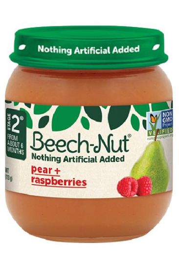 Picture of Beech Nut Pear+raspberries Stg 2 4 Oz