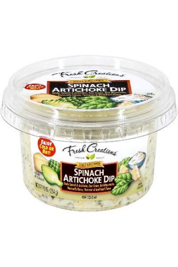 Picture of Fresh Creations Spinach Artichoke Dip 10 Oz