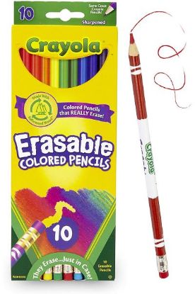 Picture of Crayola Erasable Colored Pencils 10 Ct