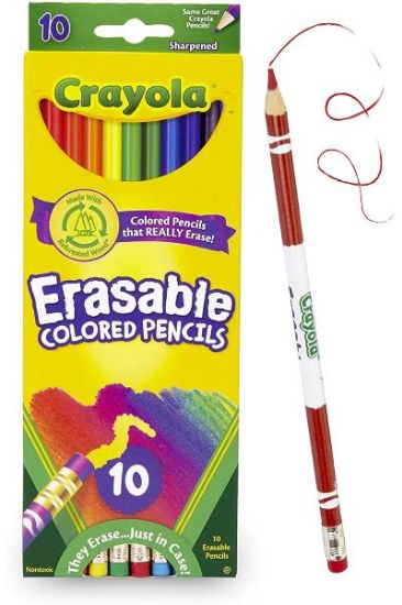 Picture of Crayola Erasable Colored Pencils 10 Ct