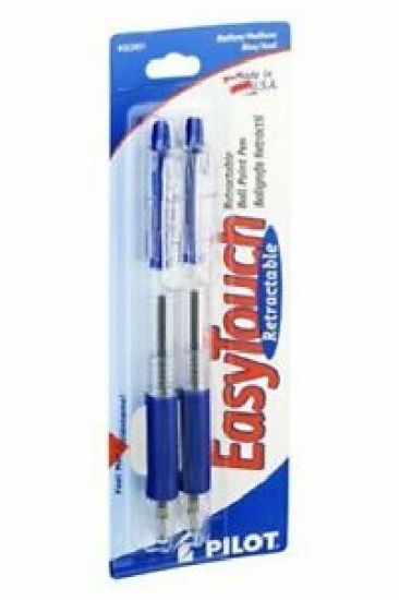 Picture of Easy Touch Pilot Blue Pen 2 Ct