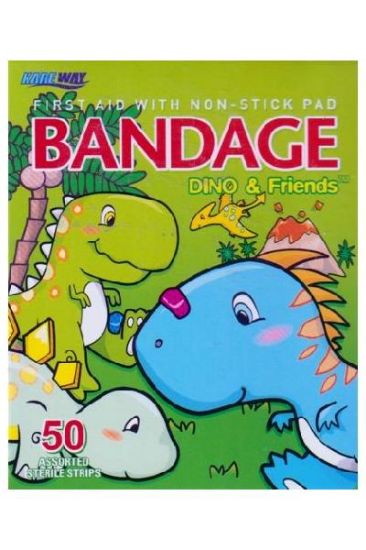 Picture of Kareway Dino Bandages 50 Pc