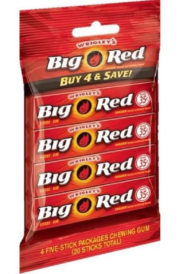 Picture of Wrigleys Big Red Gum 4 Pk