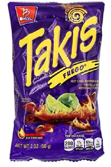Picture of Takis Fuego Hot Chili Pepper & Lime 2 Oz