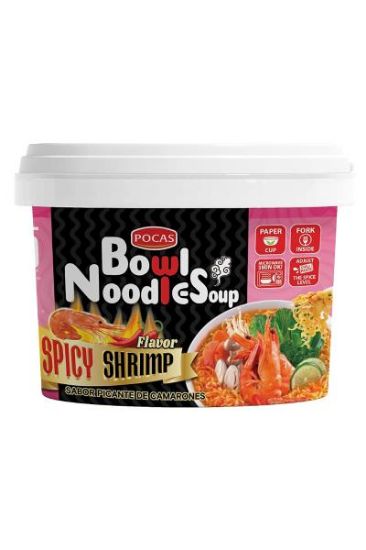 Picture of Pocas Spicy Shrimp Bowl Noodles 3.17 Oz