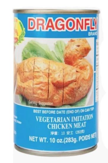 Picture of Dragonfly Vegetarian Imitation Chicken Meat 10 Oz