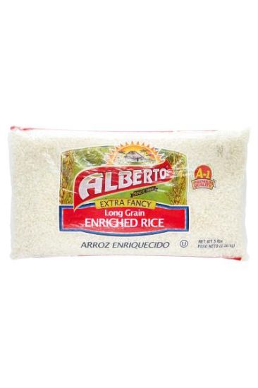 Picture of Alberto Long Grain Enriched Rice 5 Lbs
