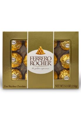 Picture of Ferrero Rocher Fine Hazelnut Chocolates 5.3 Oz