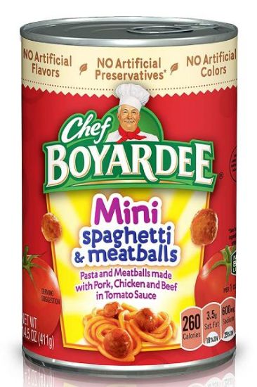 Picture of Chef Boyardee Mini Spaghetti & Meatballs 14.50 Oz