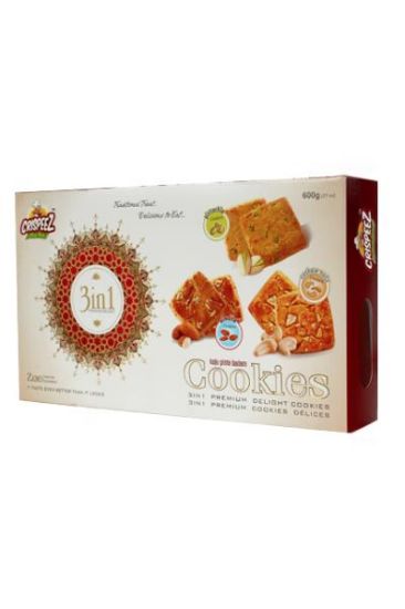 Picture of Crispeez Kaju Pista Badam Cookies 600 Grams