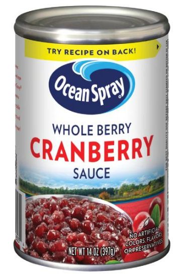 Picture of Ocean Spray Wholeberry Cranberry Sauce 14 Oz