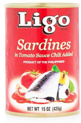 Picture of Ligo Sardines In Tomato Sauce Chili 5.5 Oz