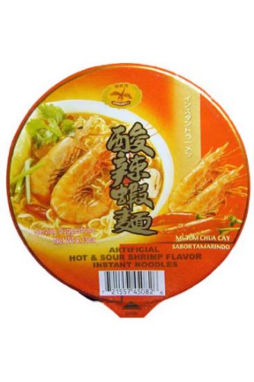 Picture of Dragonfly Hot & Sour Shrimp Flavor Noodles 4 Oz
