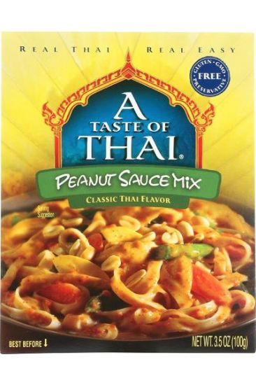 Picture of Taste Of Thai Peanut Sauce Mix Classic Thai Flavor 3.5 Oz