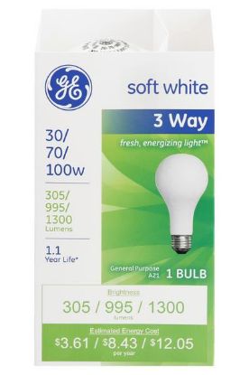 Picture of Ge Soft White 3 Way Bulb 1 Ct