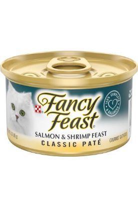 Picture of Fancy Feast Gourmet Cat Food Salmon & Shrimp Feast Classic Pate 3 Oz