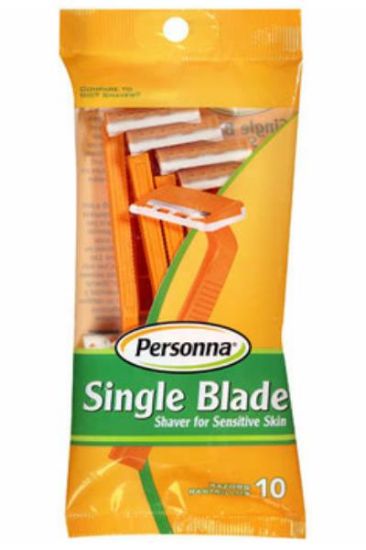 Picture of Personna Single Blade Shaver For Sensitive Skin 10 Pk