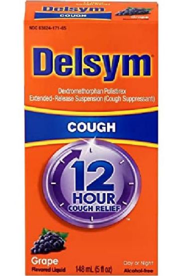 Picture of Delsym Cough Grape Flavored Liquid Ages 4+ 5 Oz