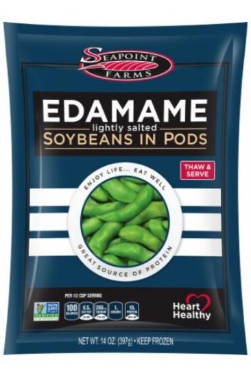 Picture of Seapoint Soya Beans In Pods Lightly Salted Edamame 14 Oz